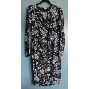 Motherhood Woman's Long Sleeve Floral Medium Dress